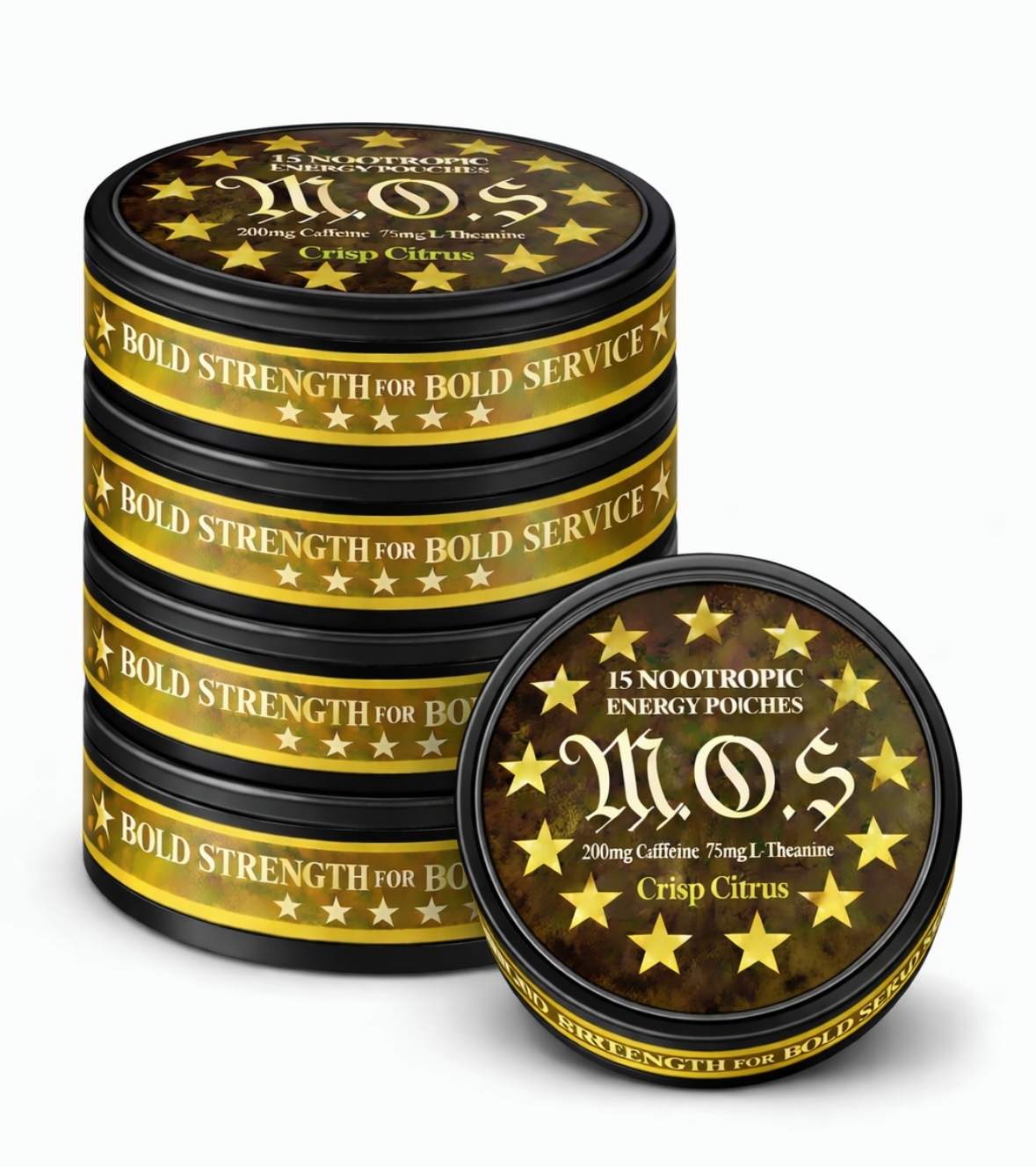 Crisp Citrus Caffeine L-Theanine pouches