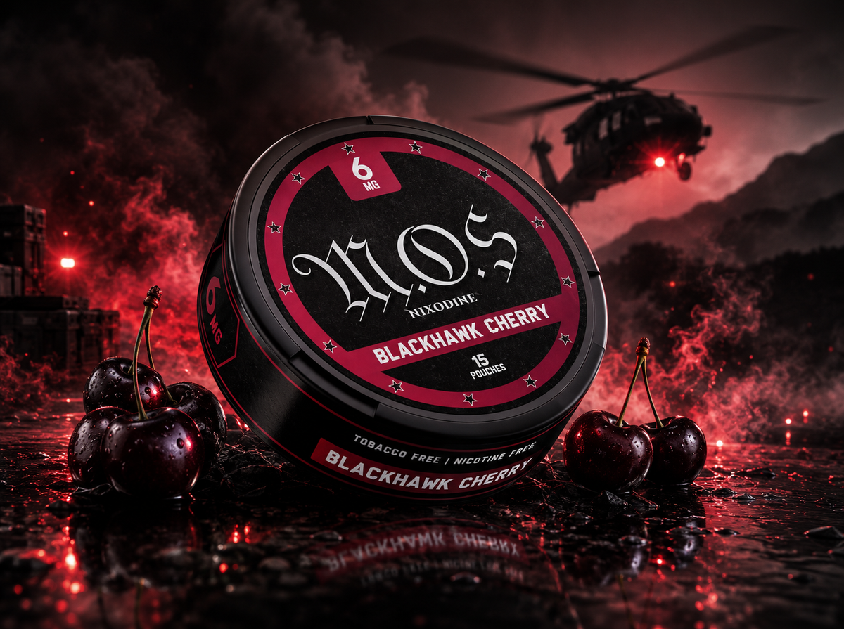 BlackHawk Cherry Nixodine Pouches — 6mg