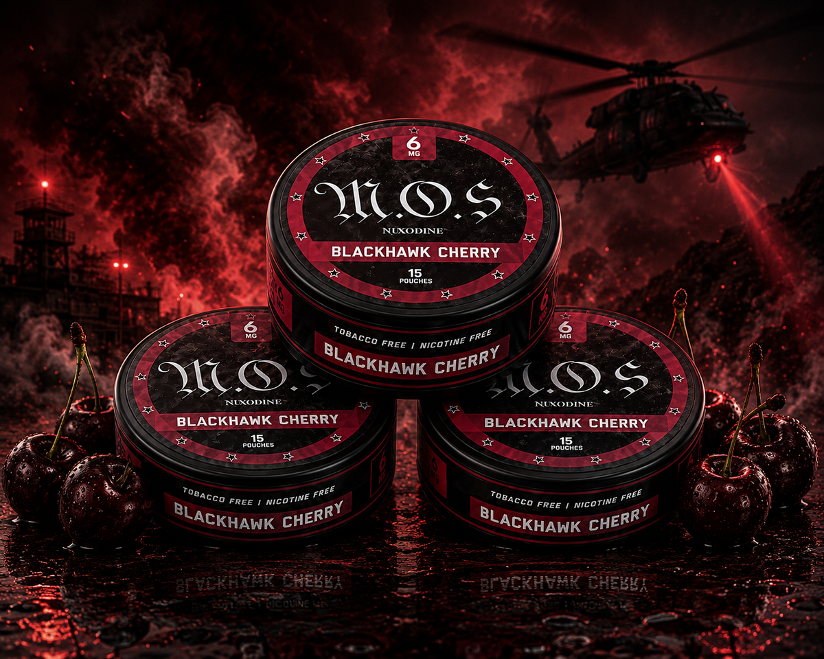 BlackHawk Cherry Nixodine Pouches — 6mg