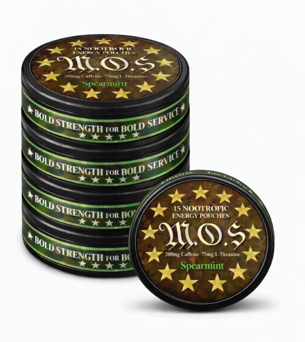 Spearmint Caffeine L-Theanine pouches